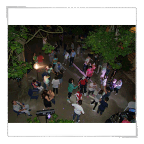 Festa da ballo in giardino a Villa Marina