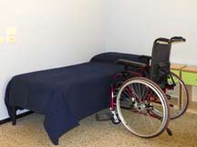 Camere spaziose accessibili ai disabili in carrozzina